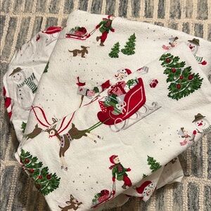 Pottery Barn Kids Christmas flannel sheets